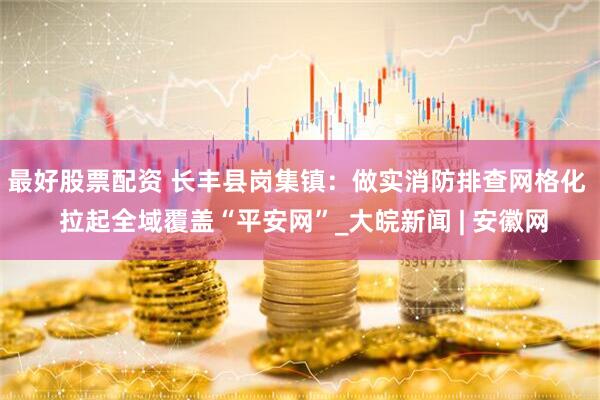 最好股票配资 长丰县岗集镇：做实消防排查网格化  拉起全域覆盖“平安网”_大皖新闻 | 安徽网